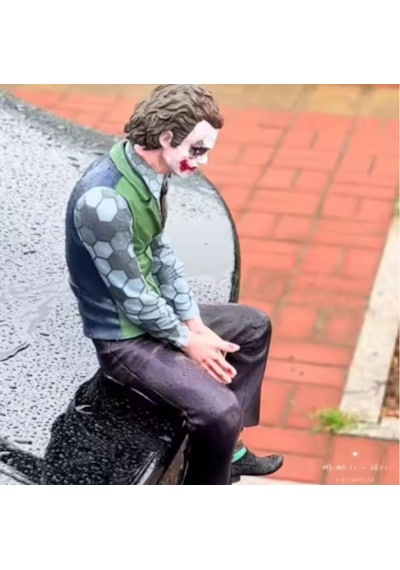Joker Araba Figürü Aksesuarı Oturan Joker Model Dekorasyon Oyuncak Hediyelik Eşya