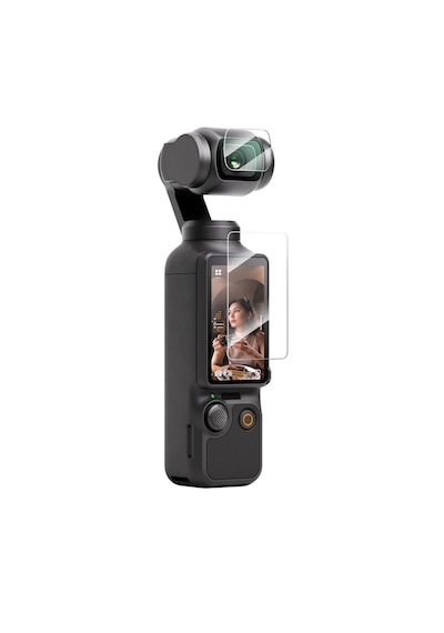 Djı Osmo Pocket 3/4 Aksesuar Seti Silikon Kılıf, El Bileklig İ, Lens Koruyucu Ve Ekran Koruyucu Siyah