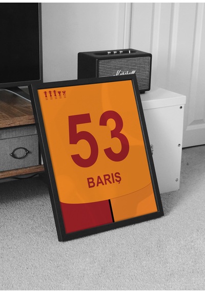 Barış Alper 53 Poster Tablo Siyah Çerçeveli