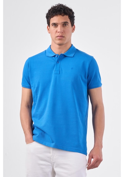 Dufy Saks Düz Erkek T-shirt - Slim Fit Saks