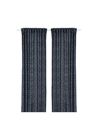 Ikea Trystavmal Fon Perde 145x300 Cm Koyu Lacivert