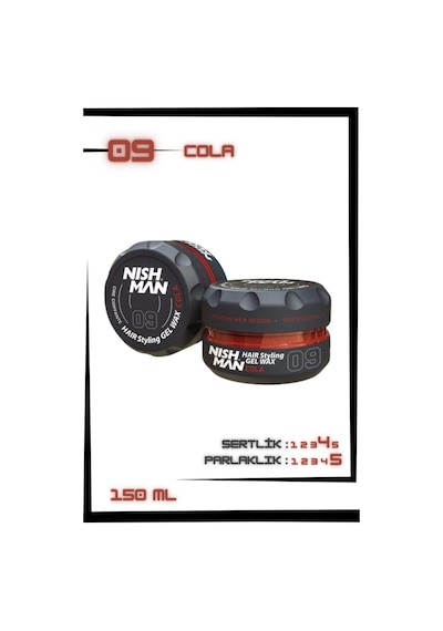 09 Saç Şekillendirici Ultra Sert Parlak Wax 150 Ml