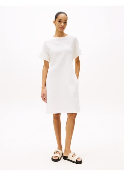Tommy Hilfiger Modern Cody Dress Kadın Beyaz Elbise - Ww0ww45520 Beyaz