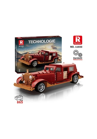 Reobrix Technic 11033 Rolls Royce Phantom Araba Yaratıcı Yapı Blok Seti Building Blocks - 865 Parça