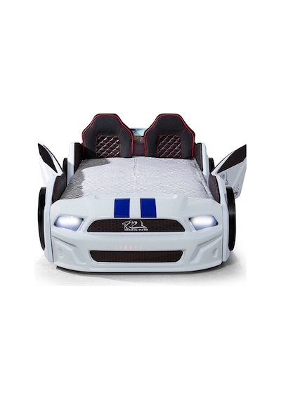 Bazalı Arabalı Yatak Kapıları Açılan Mustang Full Ledli Kumandalı Ve Müzikli Bazalı Arabalı Yatak Kapıları Açılan Mustang Full Ledli Kumandalı Ve Müzikli