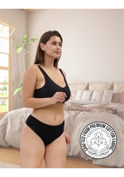 Alya Underwear Kadın Külot Yüksek Bel Tanga, Toparlayıcı - 2 Siyah, 1 Beyaz, 2 Ten S, M, L, Xl, 2xl - 5 Adet Siyah P06