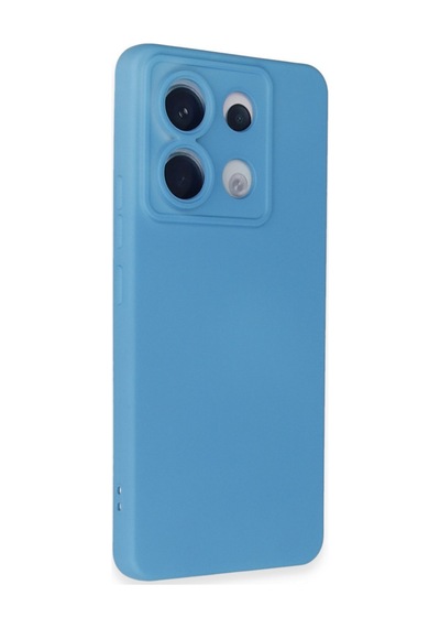 Xiaomi Redmi Note 13 Pro 5g Uyumlu Kılıf Nano İçi Kadife Silikon - Mavi