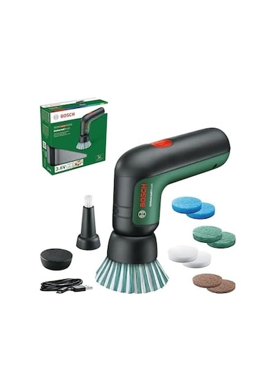 Home And Garden Akülü Elektrikli Temizleme Fırçası Universalbrush 3.6 Ah Dahili Akü, 1 Mikro Usb Şarj Cihazı Ve 4 Temizleme Aparatı Dahildir, Karton Pakette