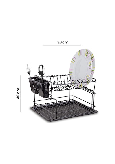Kb010 2 Katlı Bulaşıklık - Siyah Çok renkli