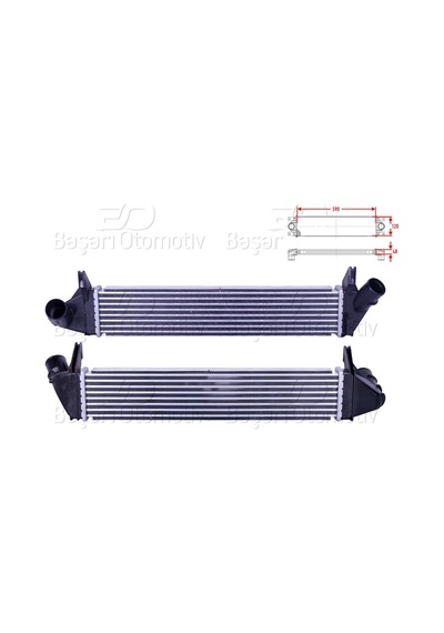 Turbo Radyatoru Intercooler 590x120x40 Dacıa Duster Logan Sandero Renault 8200409045