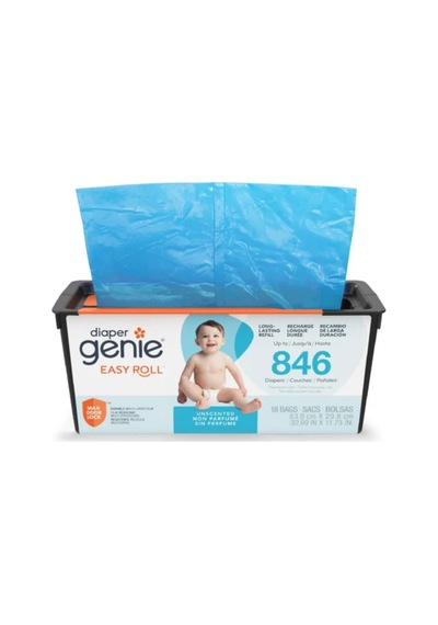 Genie Yedek Poşet Easy Roll 18'li Mavi Mavi