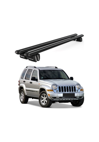 Pençe Jeep Cherokee Kj 2001-2008 Uyumlu Siyah Ara Atkı Port Bagaj Tavan Barı