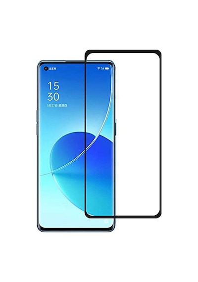 Oppo Reno 6 Ekran Koruyucu 9D Tam Kaplayan Kavisli