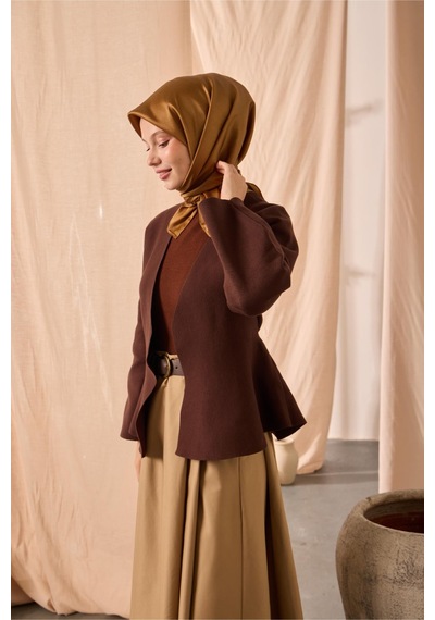 Silk Home Düz Shiny Eşarp 75006-59 Koyu Gold