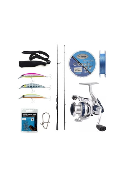 Yek Outdoor Spin Olta Seti Okuma Psycho Stick Game 243cm Ex-fast 15-40gr 2 Parça Olta Kamışı&okuma Arıa-c4000a Olta Makinesi