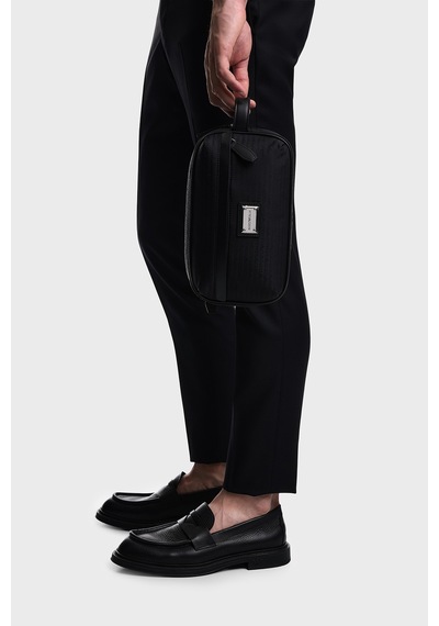 Emporio Armani Logolu Tek Saplı Çanta Erkek Çanta Em007027 Af28660 Uc001 Siyah