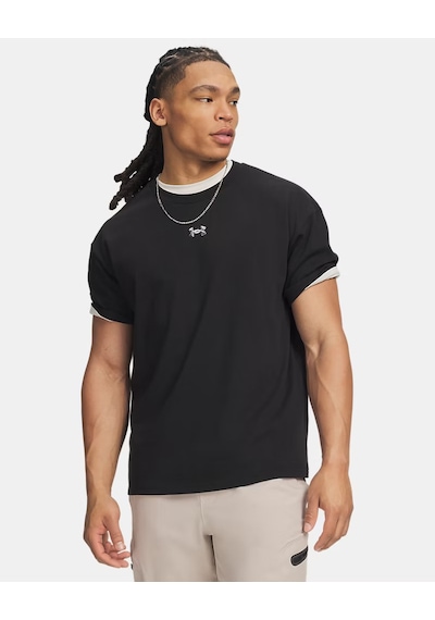 Under Armour Ua M Hwt Metal Logo Ss Erkek Tişört 6013618 6013618 008