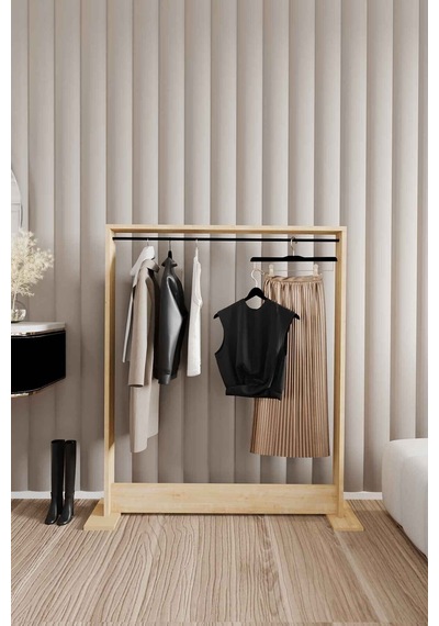 Decormet Salvitor Elbise Askısı Safir Meşe Safirmeşe