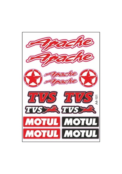A4 Sticker 101 Tek Paket Çoklu Sticker Standart