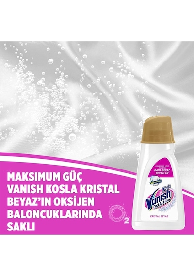 Kosla Vanish Multipower Beyazlar için Sıvı Leke Çıkarıcı & Deterjan 2700 ML