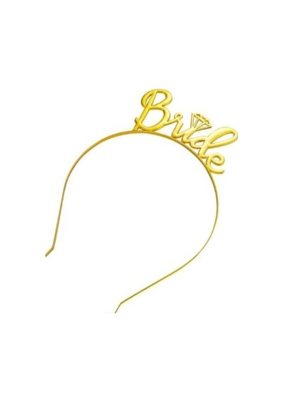 Metal Bride Taç Gold Renk