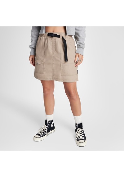 Converse Harbor Mini Skirt Kadın Kahverengi Etek Bej