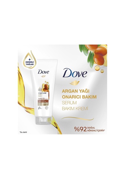 Dove Argan Yağı ve Onarıcı Bakım Serum Saç Bakım Kremi 170 ML