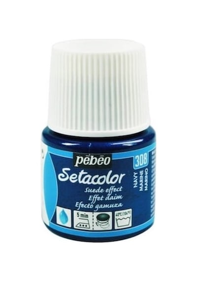Pebeo Setacolor Suede Effect Süet Etkisi Kumaş Boyası 308 Navy