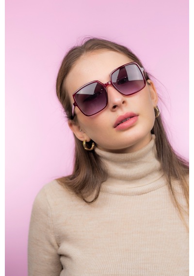 Focus On TS011 Clara Burgundy Kadın Kadın Güneş Gözlüğü