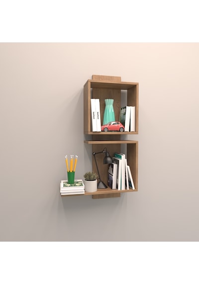 Rafkestir Artı Duvar Raf Set Kafkas Meşe ( Mat )