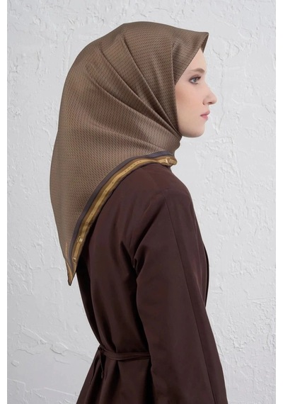 Armine Nostalji Serisi Sura İpek Eşarp 9401ds 08-gold