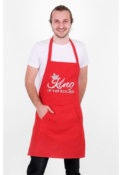 King Ayarlanabilir Askılı Mutfak Önlüğü Şef Önlüğü 60 X 80 Cappucino
