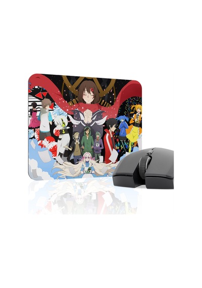 Kagerou Project Kaymaz Dikişli Kauçuk Oyuncu Mousepad V2 - 22x18 Gaming Mouse Pad Fare Altlığı