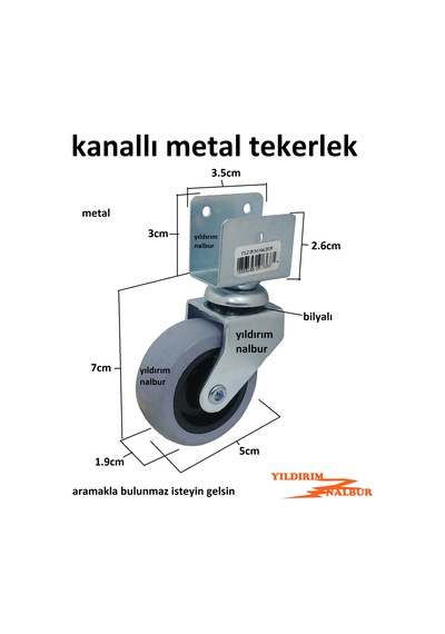 Sehpa Tekerleği Masa Tekerleği Sunta Kanallı Tekerlek Bilyalı