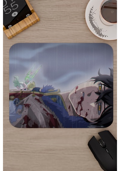 Black Clover Anime V1 - 22x18 Gaming Kauçuk Kaymaz Taban Mouse Pad Fare Altlığı