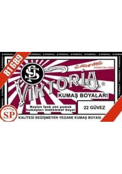 22 Güvez Renk Kumaş Boyası Viktoria