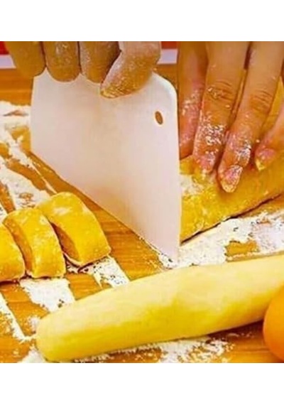 3'lü Hamur Kazıyıcı Ve Şekillendirici Set Pasta Spatulası Seti Kek Kreması Düzleştirici, Hamur Kesici, Diğer