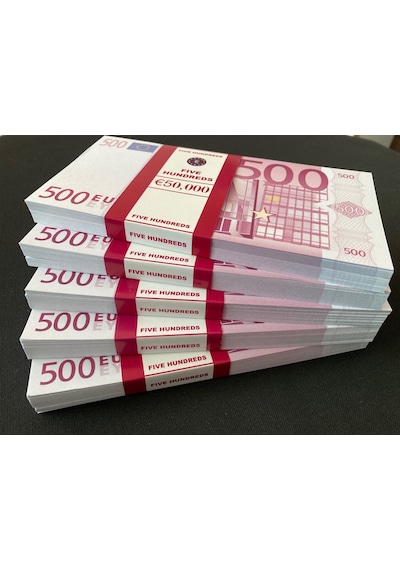 Yeni 5 Deste 500 Euro Geçersiz Eğlence Oyun Şaka Düğünde Para