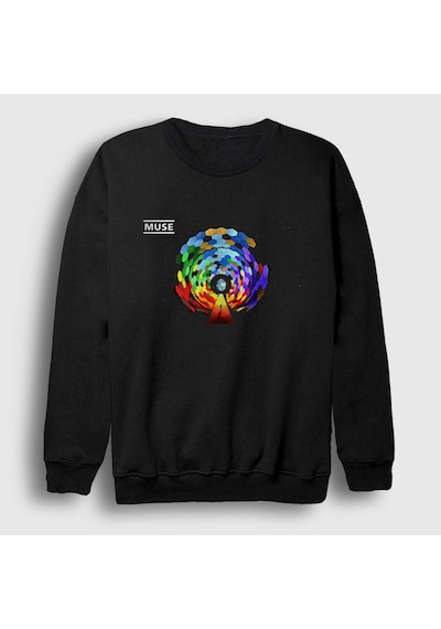 Presmono Unisex Resistance Muse Sweatshirt Siyah