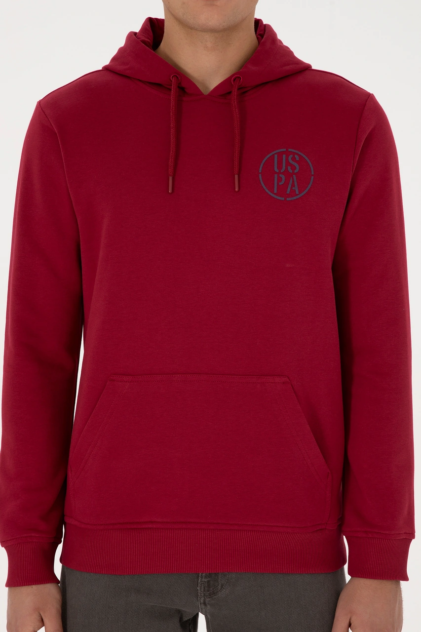 U.S. Polo Assn. Erkek Koyu Frambuaz Sweatshirt 50313718-VR104