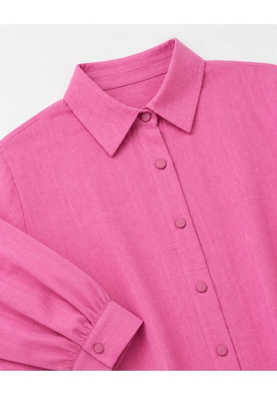 Nazzain Klasik Kesim Gömlek Pembe