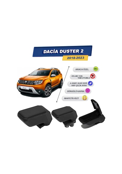 Dacia Duster 2 2018 Sonrası İle Uyumlu Geçmeli Kolçak, Kol Dayama - A+ Kalite