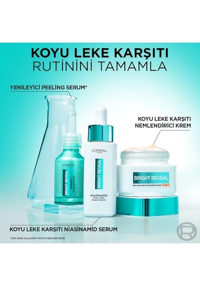 L'oreal Paris Bright Reveal Koyu Lekelere Karşı Yenileyici Peeling Serum,%25 Aha, Bha, Pha İçerikli 25 Ml