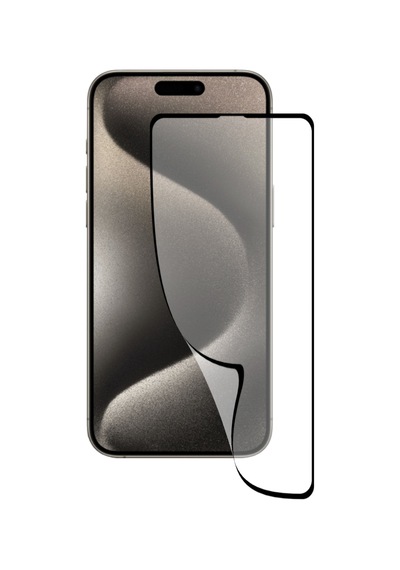 Apple iPhone Uyumlu 15 Pro Max Tam Kaplayan Fiber Nano Ekran Koruyucu Cam