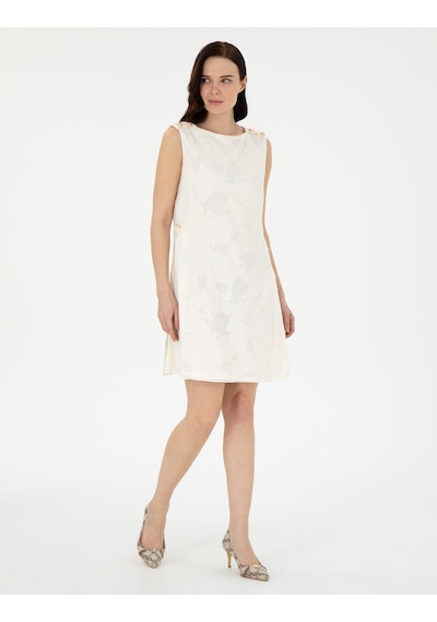 Pierre Cardin Kadın Ekru Elbise Dokuma 50306493-vr019 Ekru
