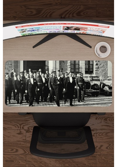 Mustafa Kemal Atatürk V1 70x30 Xl Gaming Kauçuk Kaymaz Taban Mouse Pad Fare Altlığı