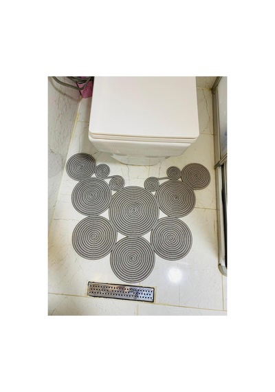 Jüt, Hasır, Paspas, Banyo Paspası, Klozet Önü Paspası, Klozet Paspas, Çift Taraflı Grigri Grigri