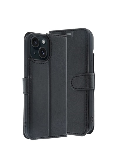 Newface - 328 - Apple Apple iPhone Uyumlu 15 Trend S Plus Kapaklı Kılıf - Glblseme - - Siyah Sıyah