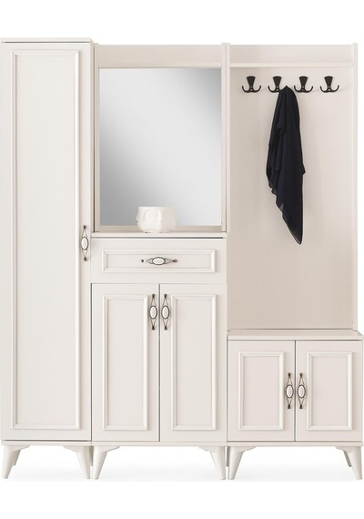 Irmak Portmanto Çift Askılık Ayakkabılık Aynalı 160x37x195 001