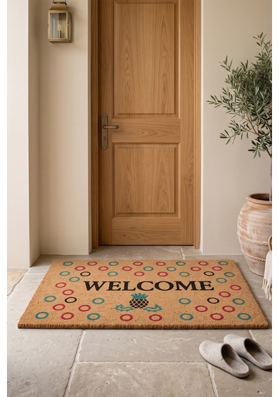 Villadia Home Textile Kapı Önü Paspası Kaymaz Taban Dekoratif Paspas Ev Giriş Antre İç Ve Dış Mekan Paspası 45x70 Cm 3ypycoco